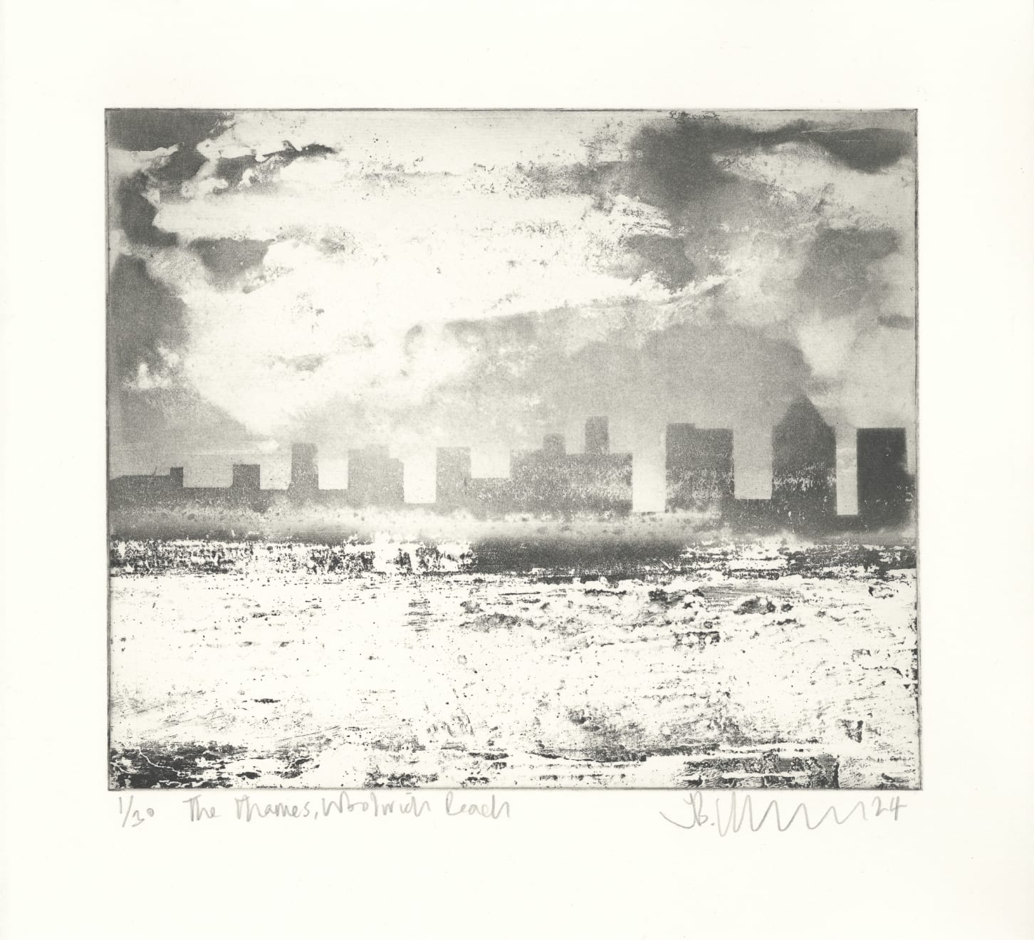 Jason Hicklin, The Thames, Woolwich Reach, 2024