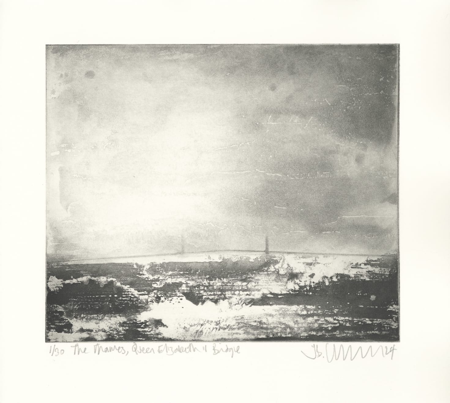 Jason Hicklin, The Thames, Queen Elizabeth II Bridge, 2024