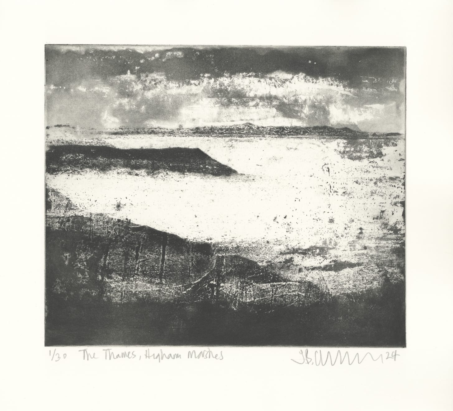 Jason Hicklin, The Thames, Higham Marshes, 2024