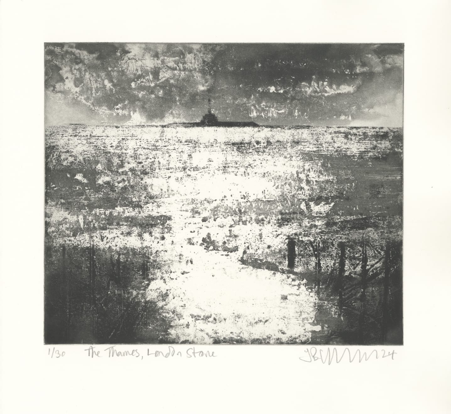Jason Hicklin, The Thames, London Stone, 2024