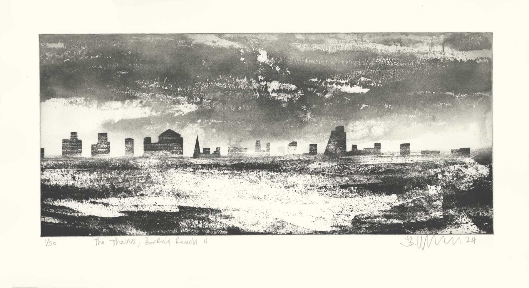 Jason Hicklin, The Thames, Barking Reach II, 2024