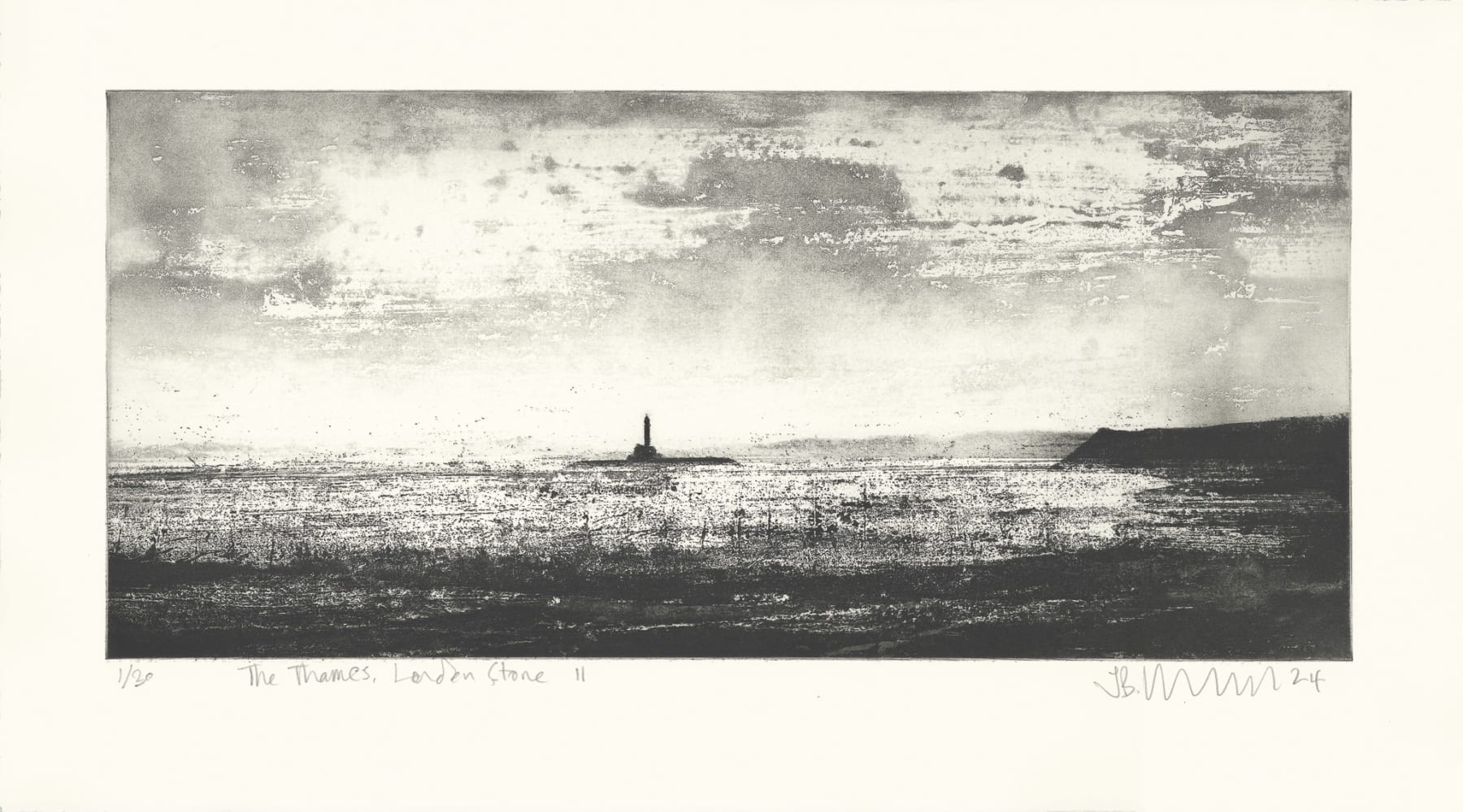 Jason Hicklin, The Thames, London Stone II, 2024