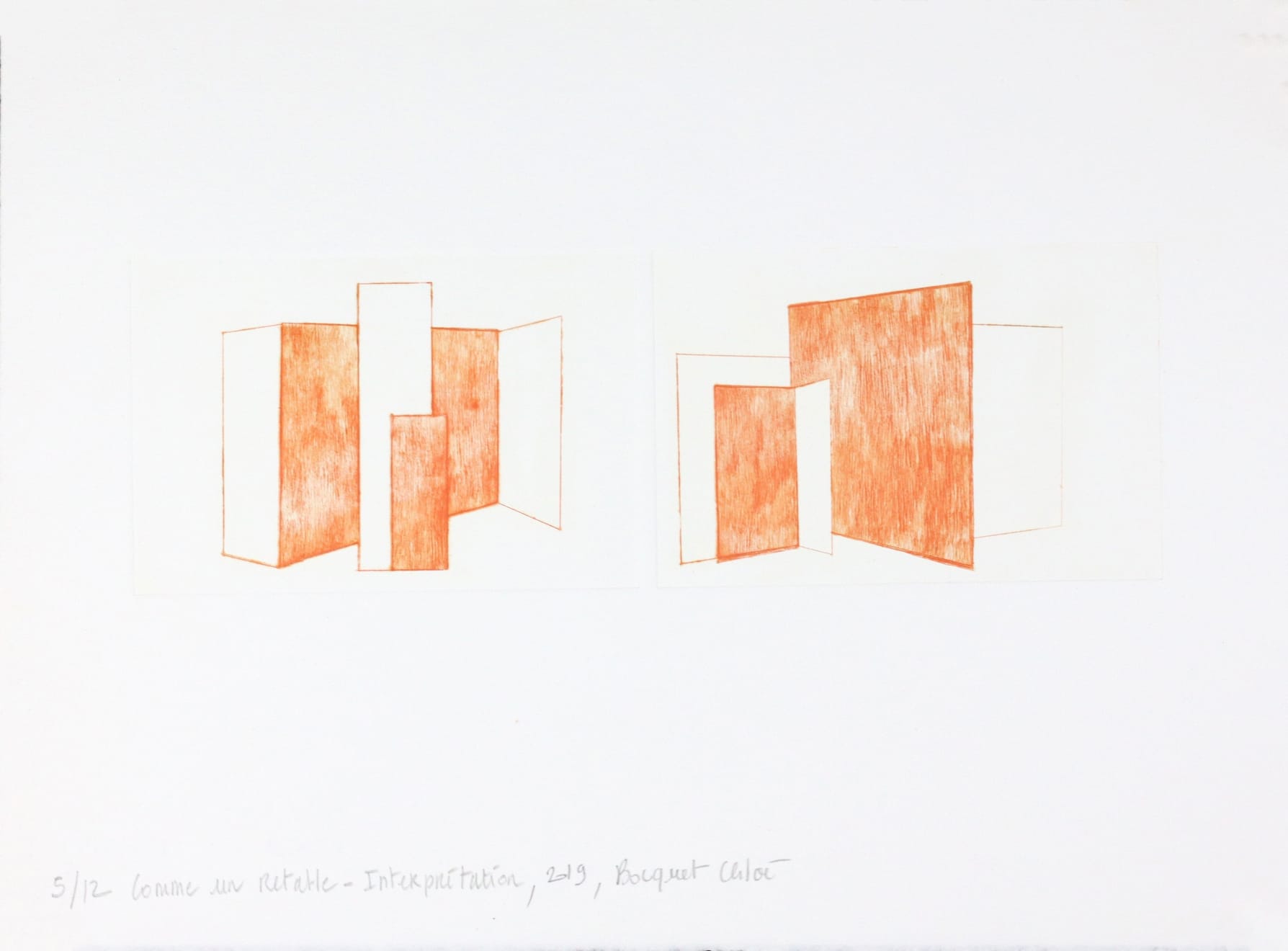 Summer Secret Bid Auction 2024, LOT 13: Chloé Bocquet - Comme un retable - Interprétation, 2019