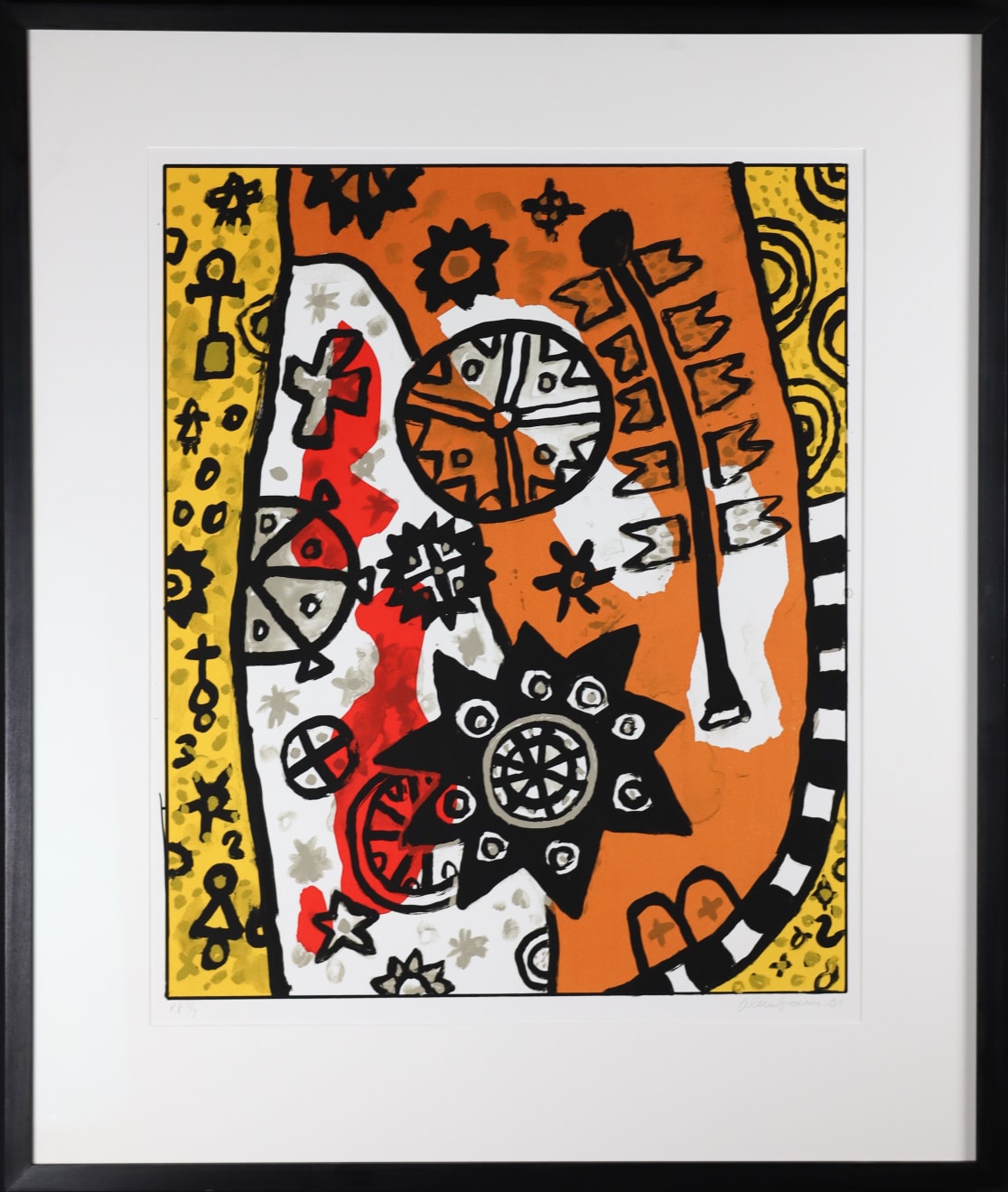 Alan Davie, Cosmic Signals No.5, 2001