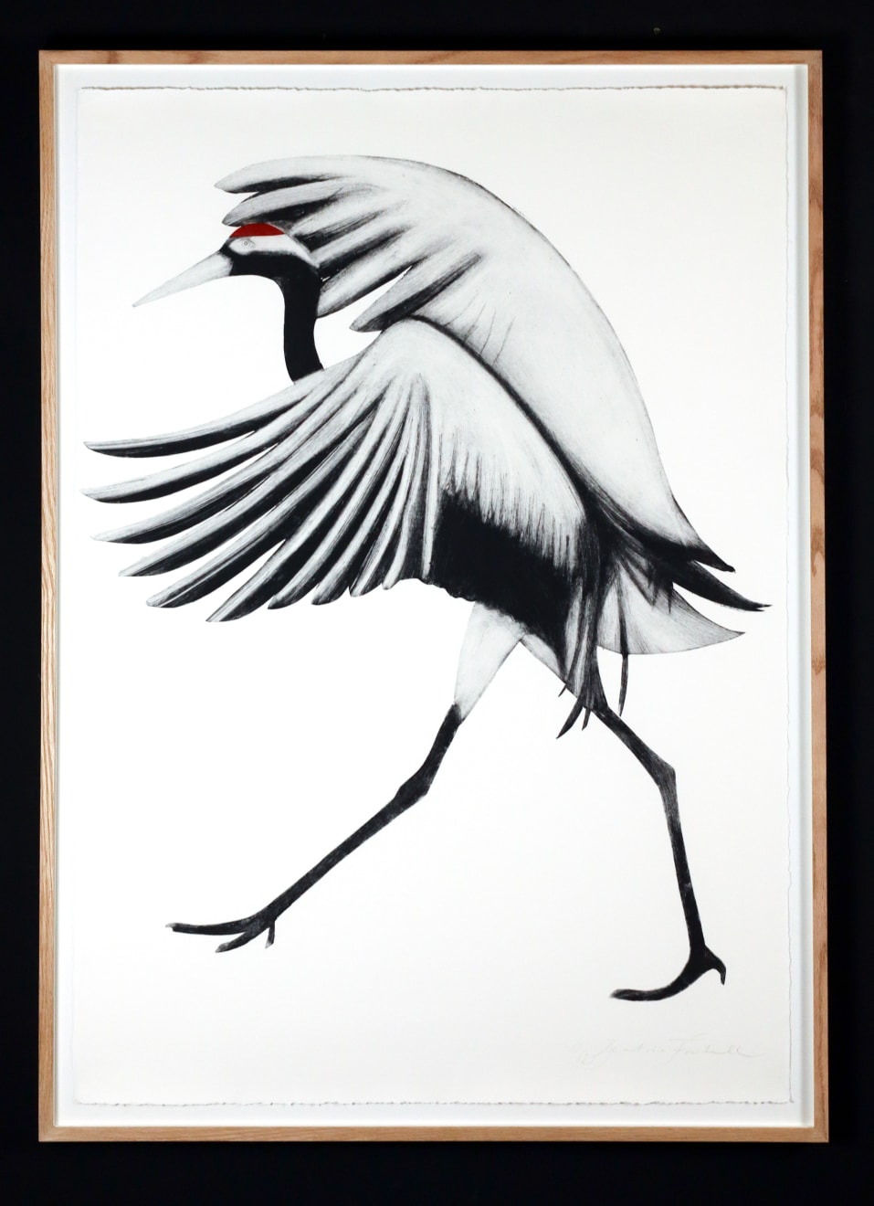 Dulwich College Secret Bid Auction 2024, LOT 46: Beatrice Forshall - Red Crowned Crane