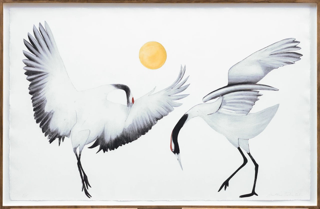 Beatrice Forshall, Red-Crowned Cranes II