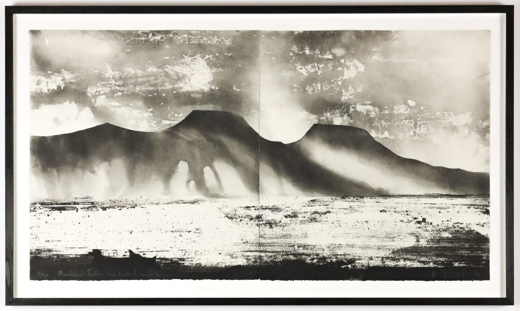 Jason Hicklin, Macleod’s Tables and Loch Bracadale (diptych), 2025