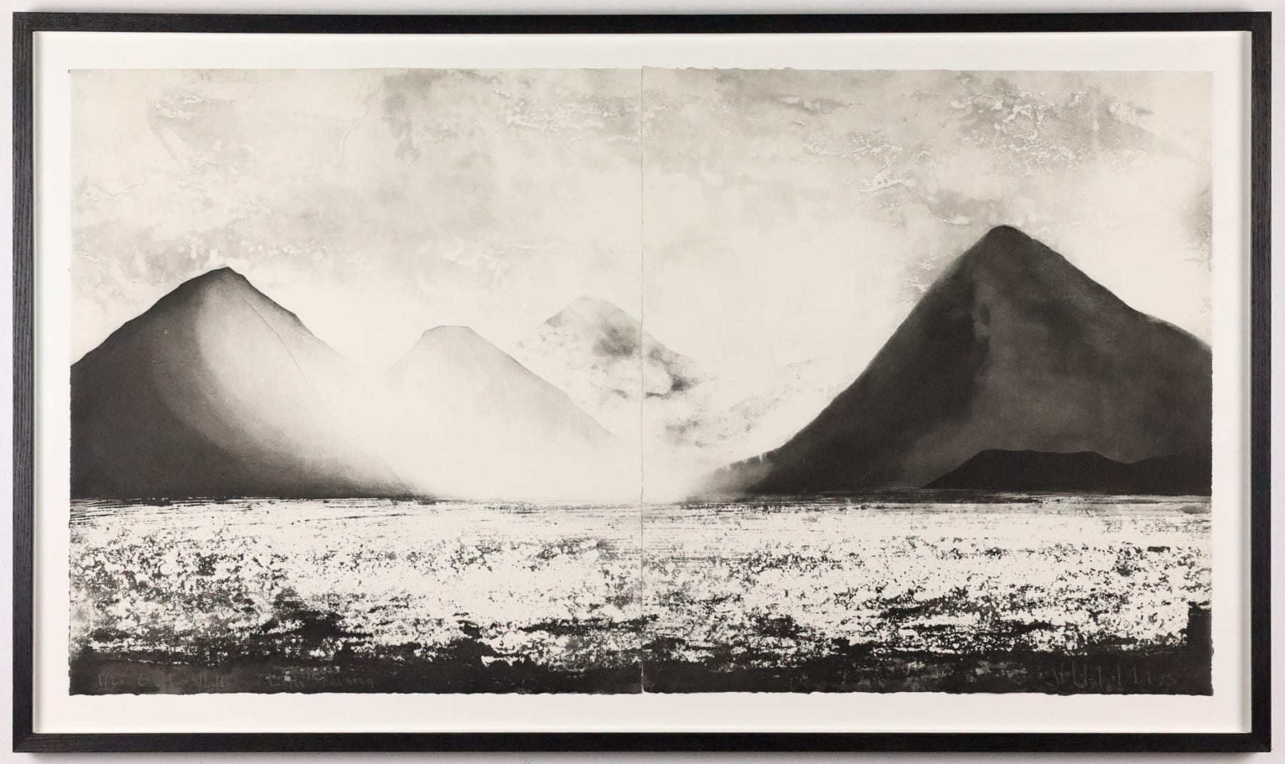 Jason Hicklin, Cuillin Hills and Loch Scavaig (diptych), 2025