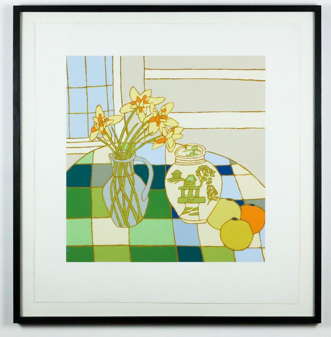 Dulwich College Secret Bid Auction 2025, LOT 121: Bryan Pearce - Lilies, Cream Ginger Jar and Fruit, 2006
