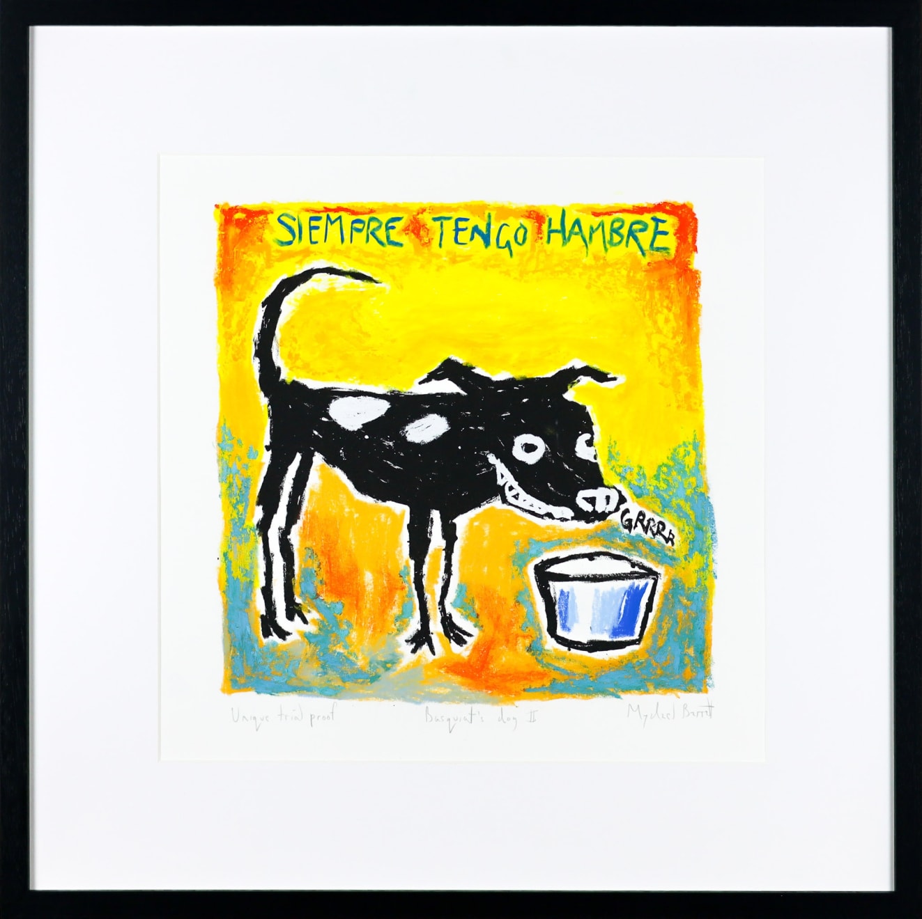 Mychael Barratt, Basquiat's Dog II - TP VII, 2025