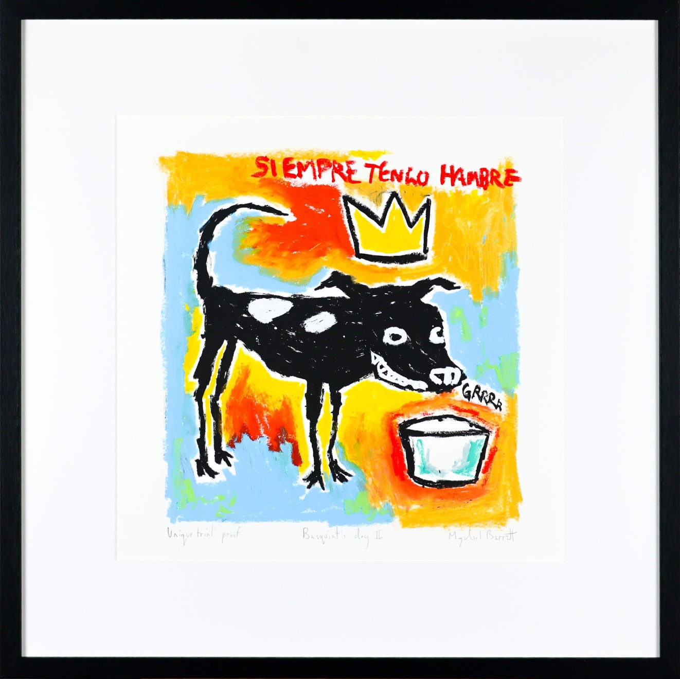 Mychael Barratt, Basquiat's Dog II - TP V, 2025