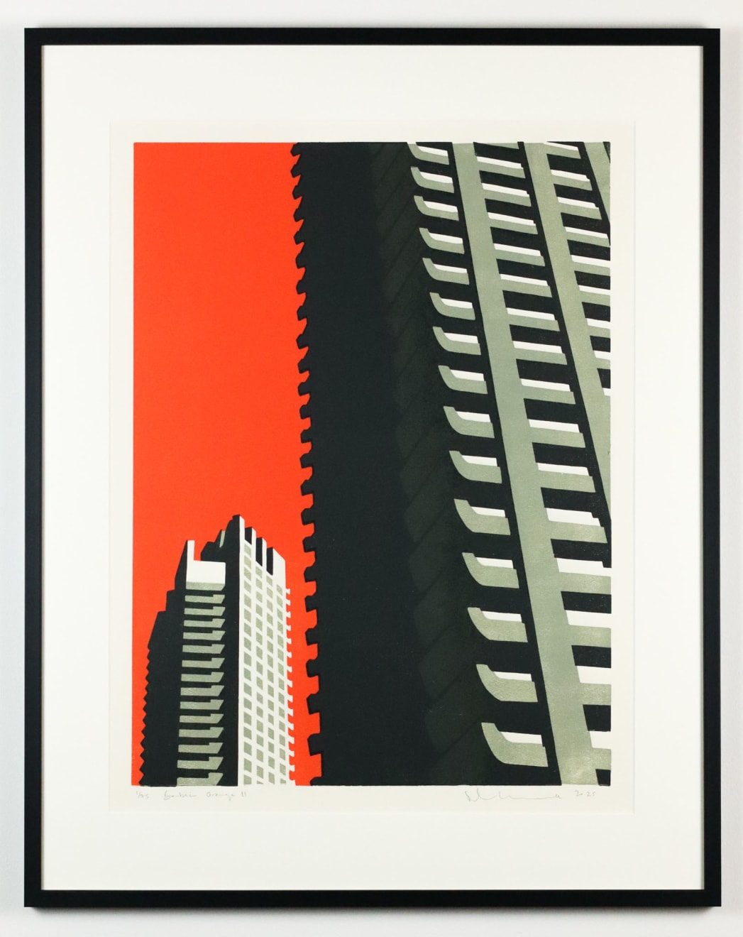 Paul Catherall, Barbican Orange II, 2025