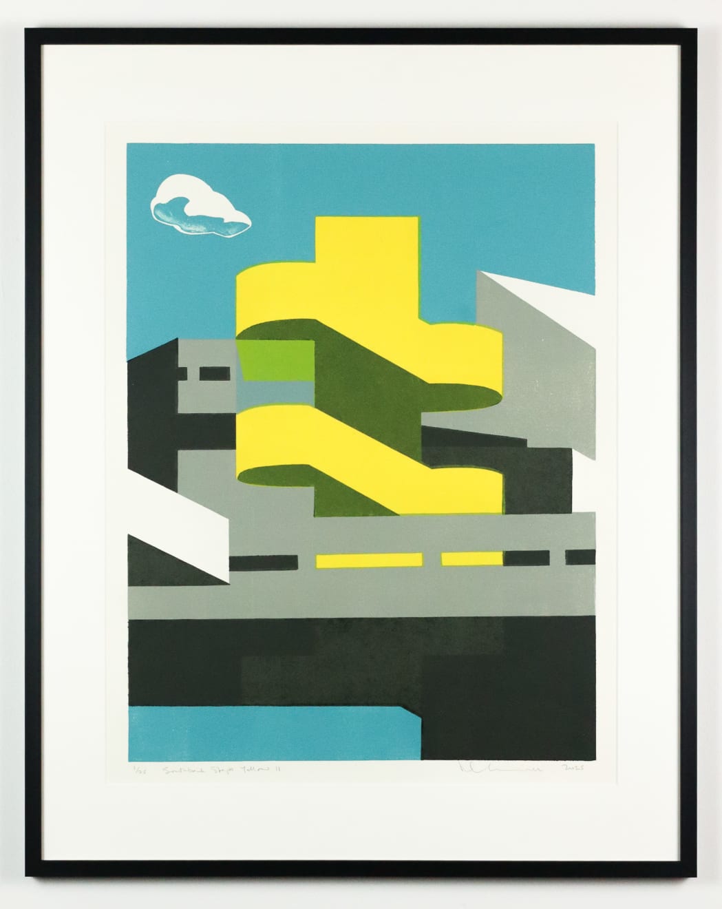 Paul Catherall, Southbank Steps Yellow II, 2025