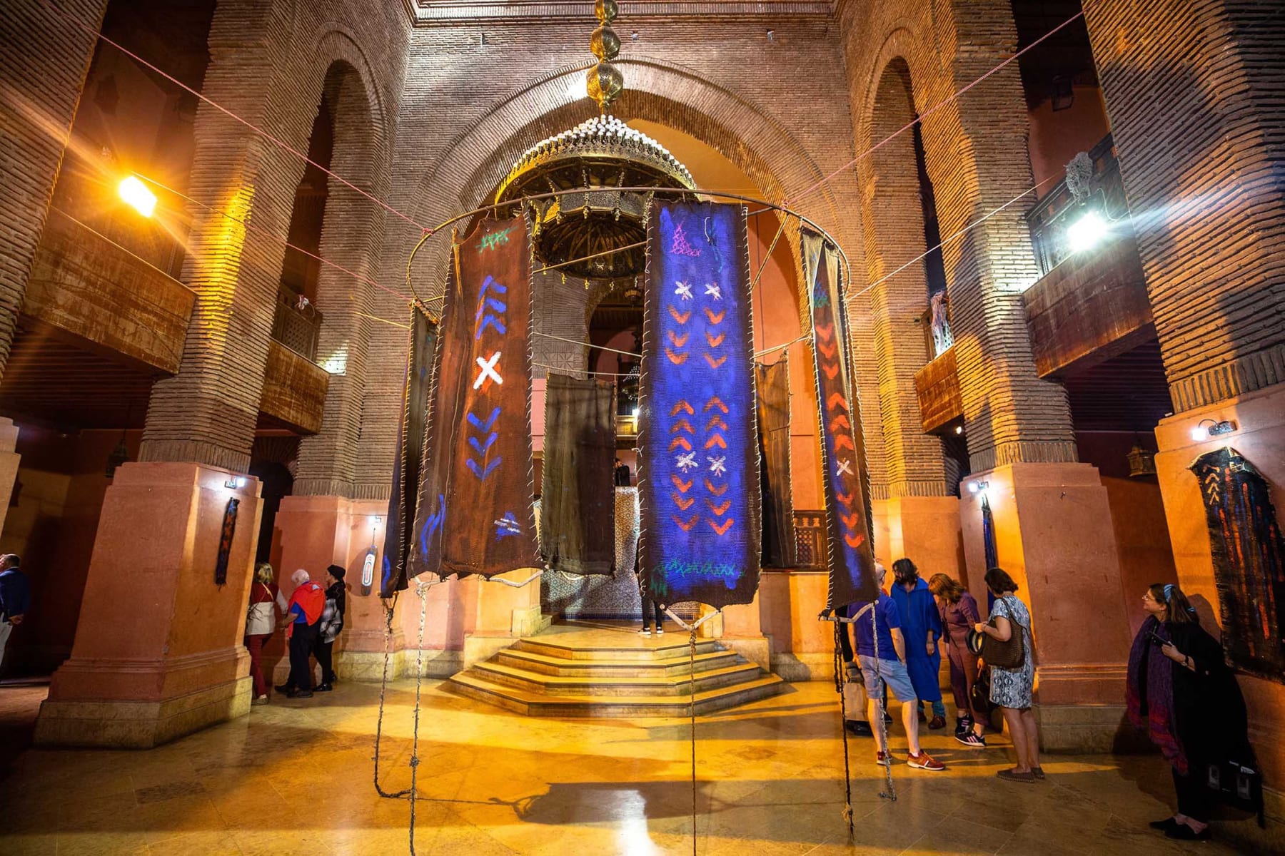 Firouz FarmanFarmaian, Banners of The Unbanished Installation, 2020