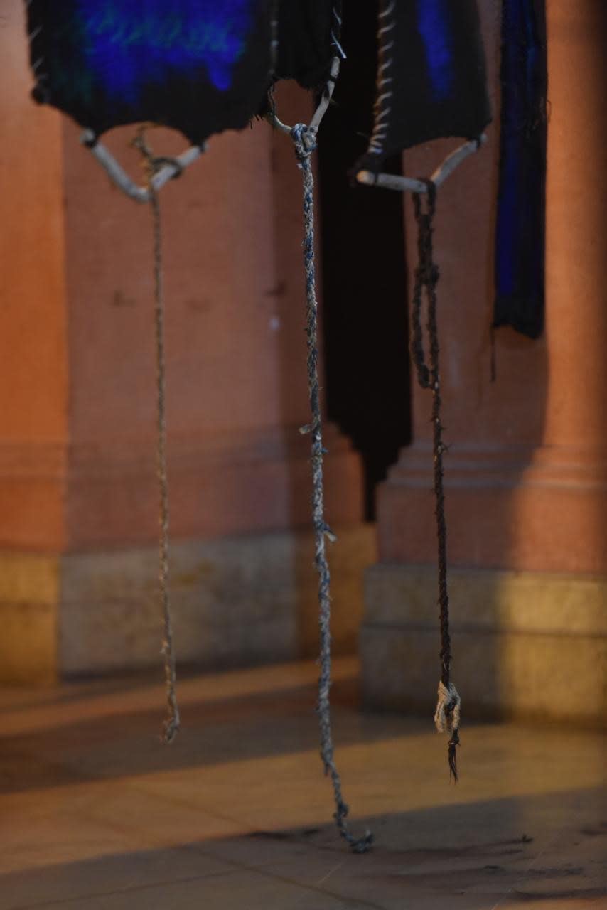 Firouz FarmanFarmaian, Banners of The Unbanished Installation, 2020