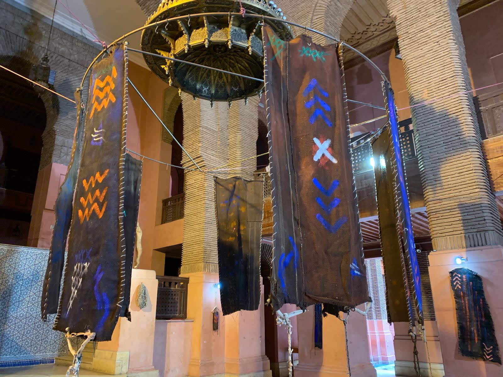 Firouz FarmanFarmaian, Banners of The Unbanished Installation, 2020