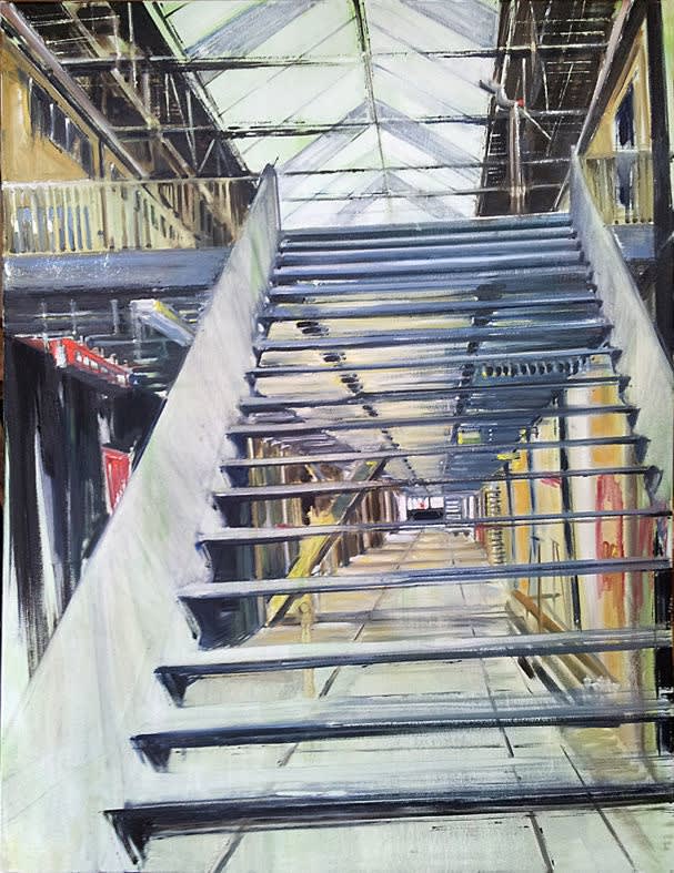 Pauline van Buringen - Staircase - 2015 - olieverf op doek - 60 x 80 cm