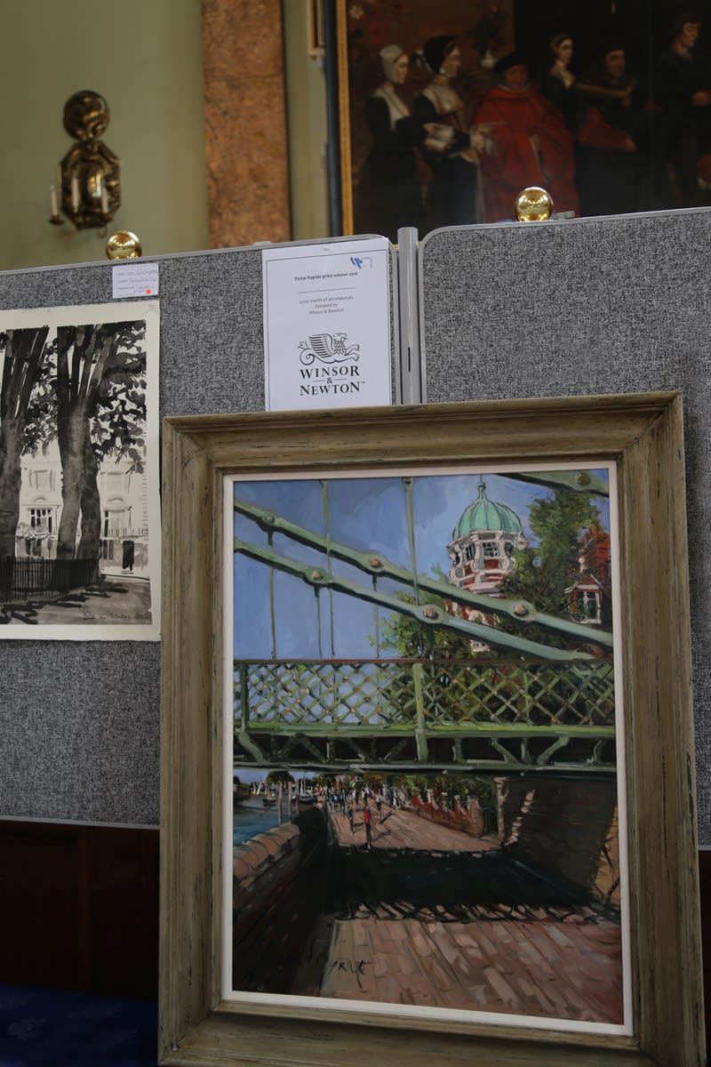 Winsor & Newton Prize Winning en plein air painting by Gerard Byrne, Pintar Rapido London 2016