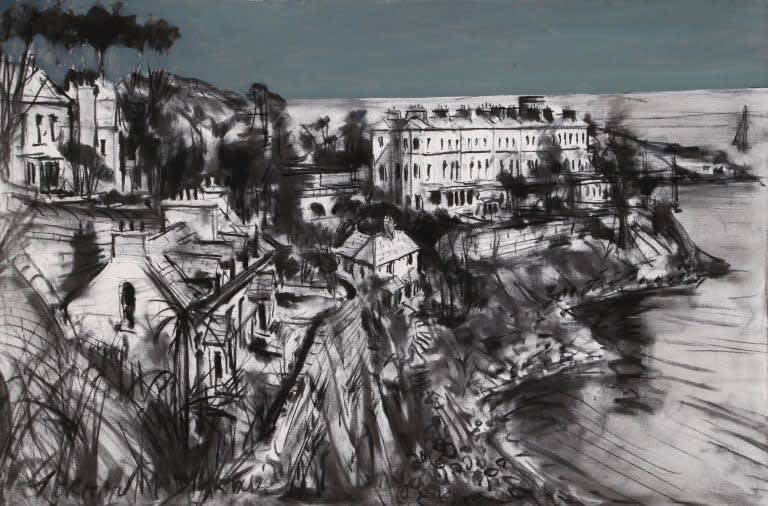 2 Gerard Byrne 'Summer in Dalkey' mixed media on canvas 90x60cm (canvas) / guiding at €4,000 to €5,000