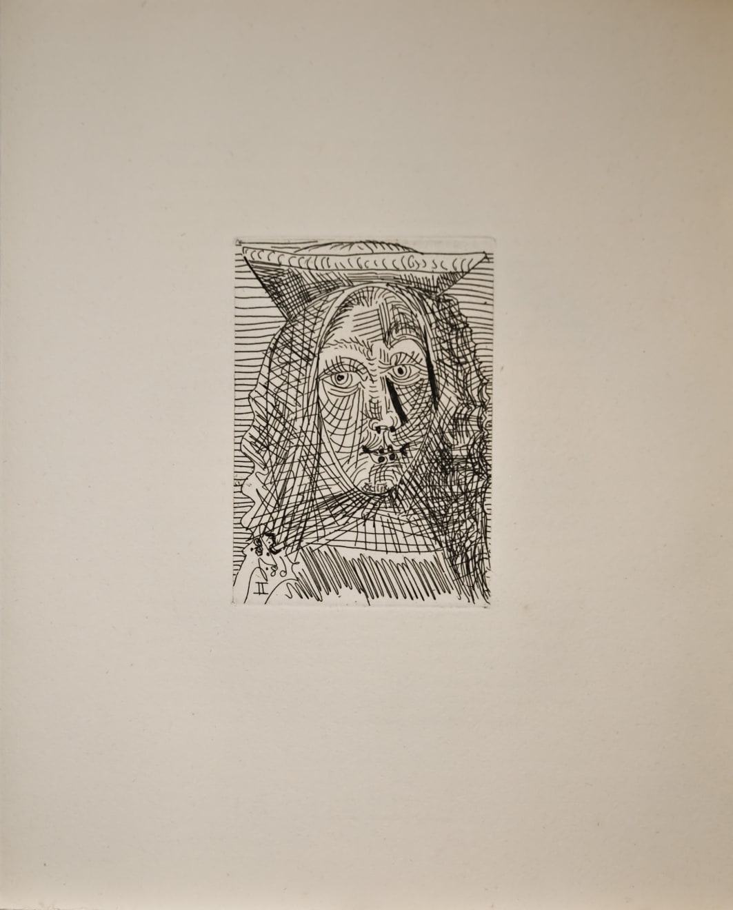PABLO PICASSO, Jeune Dame espagnole (Bloch 1727), 1968 (August 5.II, Mougins)