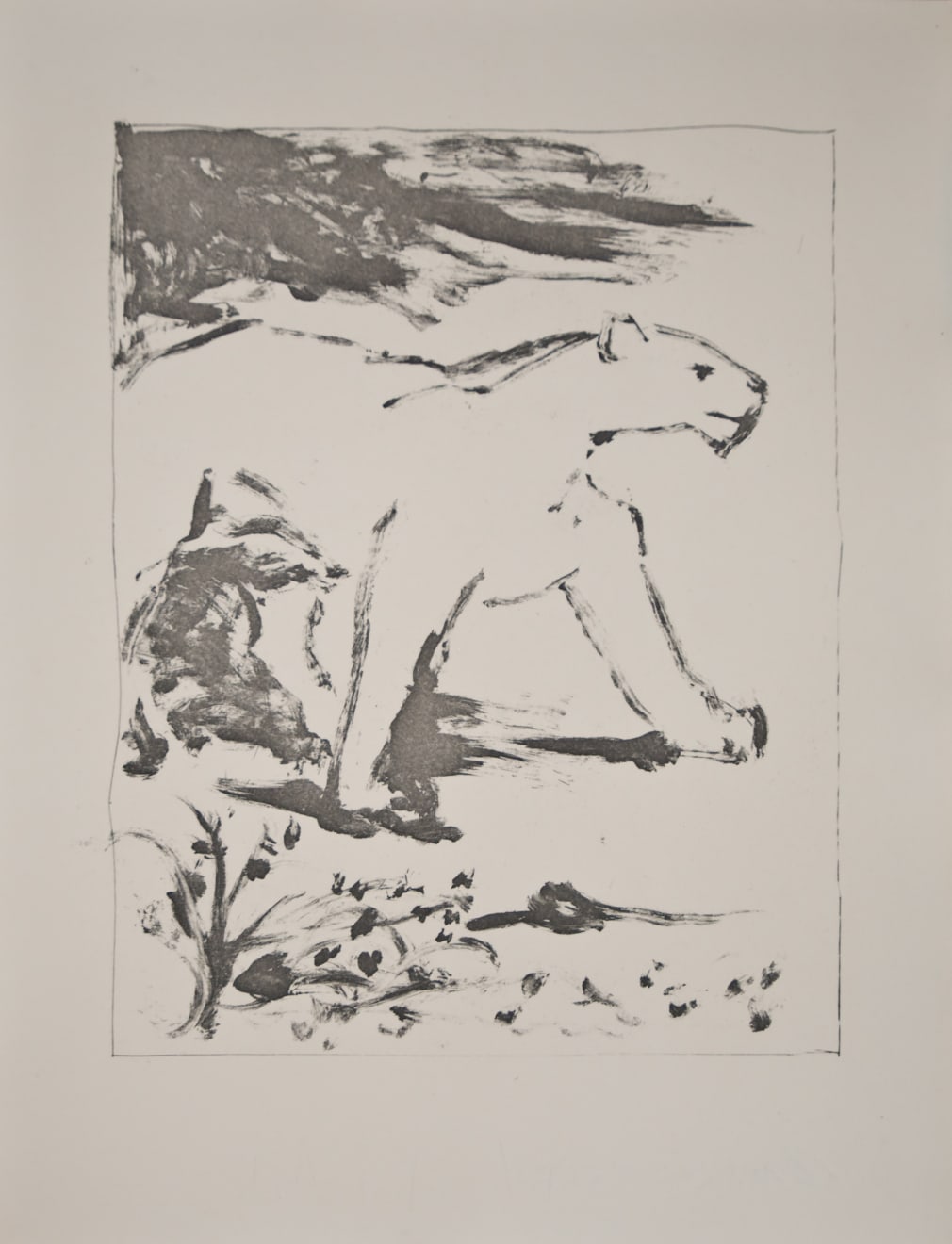 PABLO PICASSO, La Lione (La Lionne) (The Lioness) (Bloch 338), 1936 (Paris)