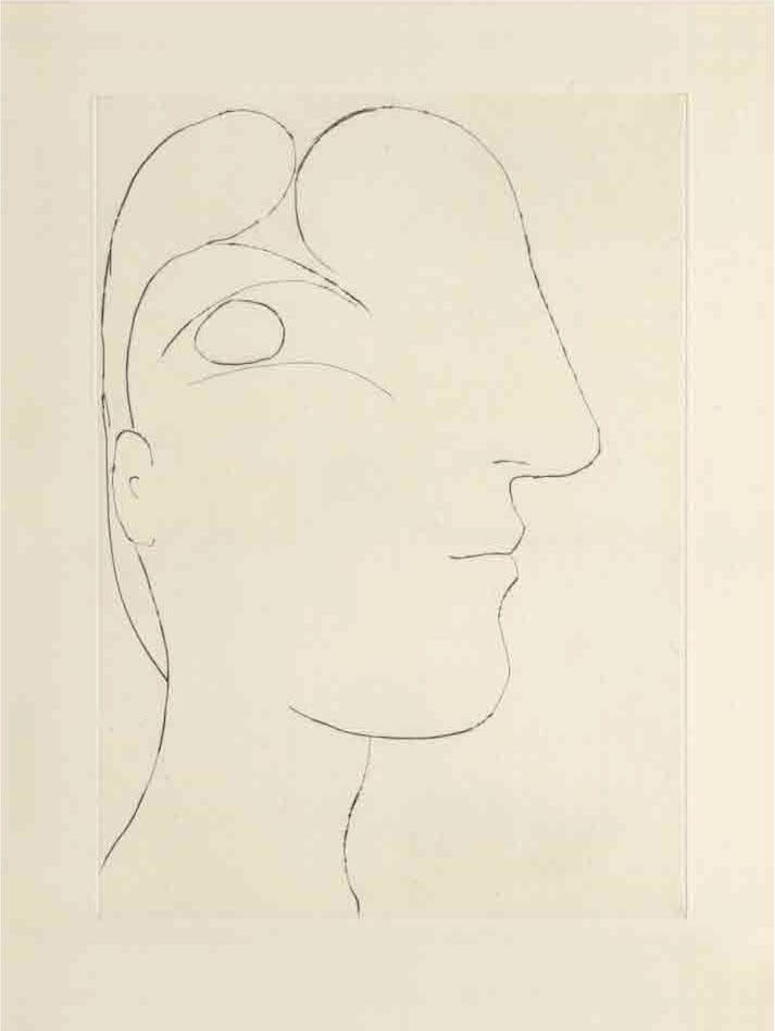 PABLO PICASSO, Profil sculptural de Marie-Thérèse (Bloch 255), 1933 (March 7, Paris)
