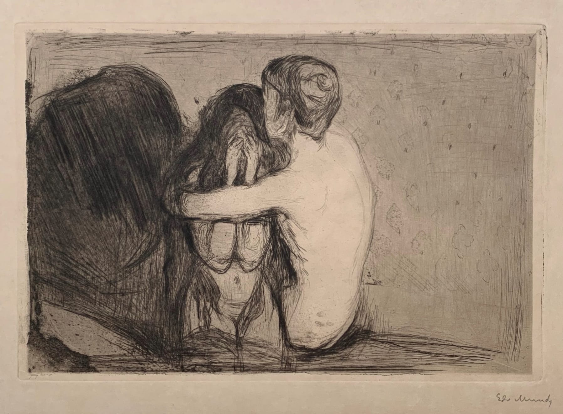 EDVARD MUNCH, Trøst (Consolation) (Woll 6), 1894
