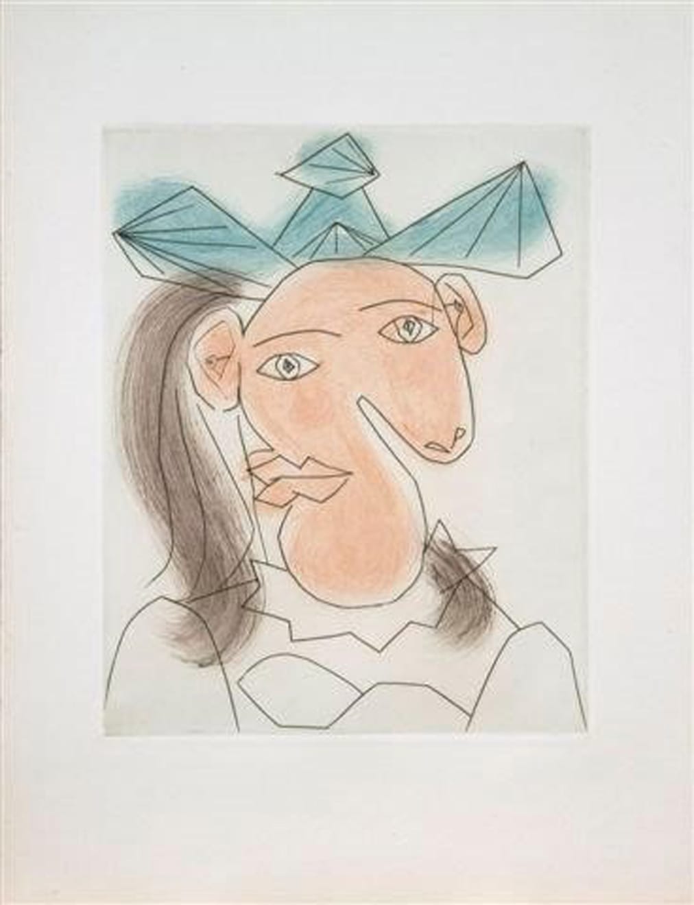 PABLO PICASSO, Tète de femme No. 7. Portrait de Dora Maar (Bloch 1336), 1939 (between January and June, Paris)