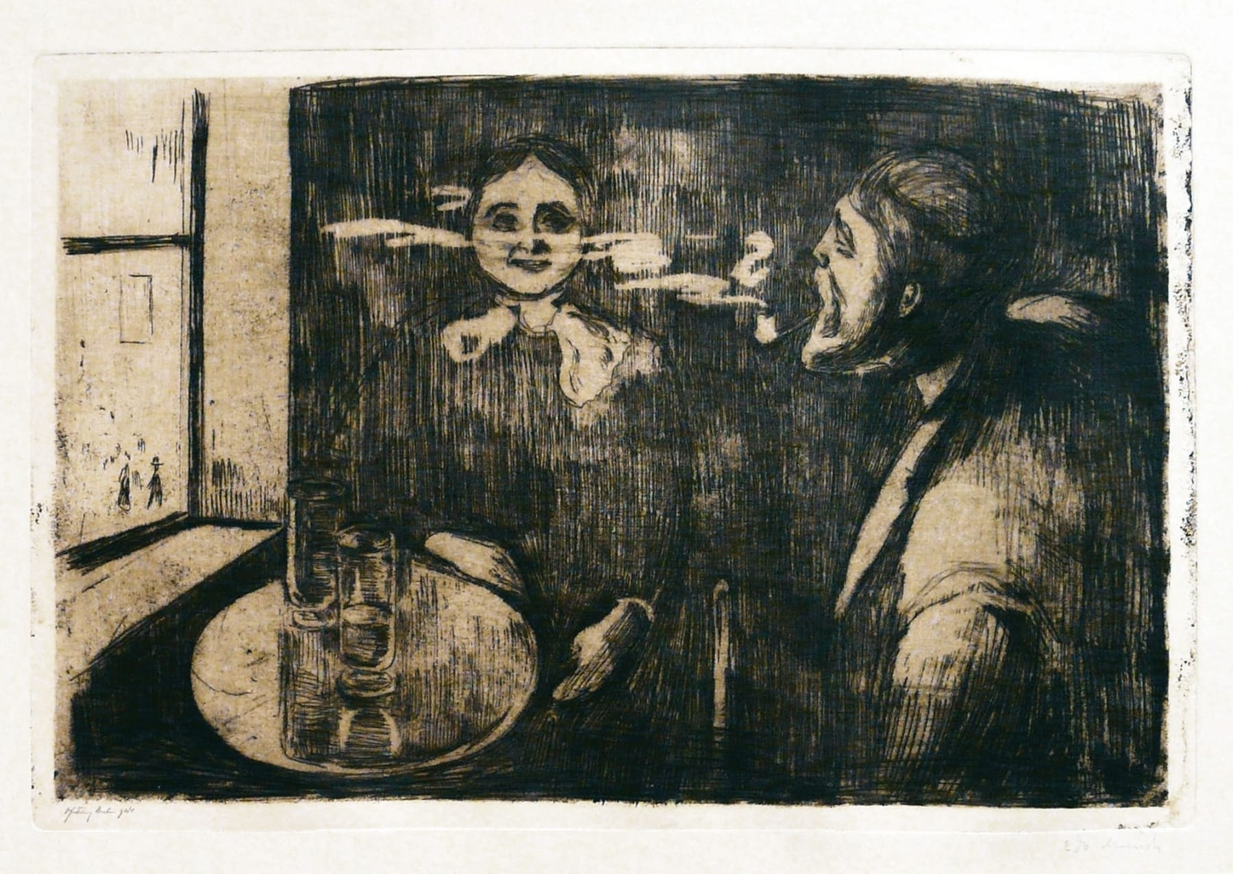 EDVARD MUNCH, Tête-à-Tête (In the Digs) (Woll 9), 1894