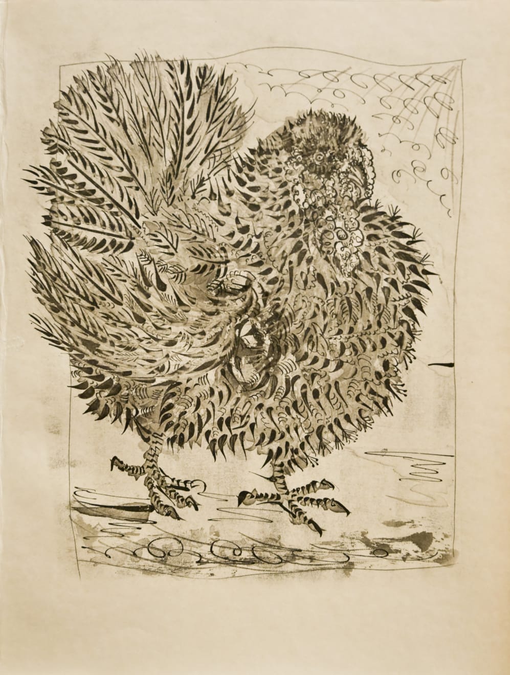 PABLO PICASSO, Le Dindon (The Turkey) (Bloch 346), 1936 (Paris)