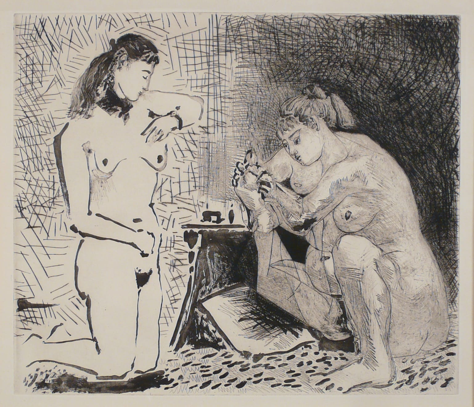 PABLO PICASSO, Maison Close: La Toilette II (Baer 925), 1955 (March 11, Paris)
