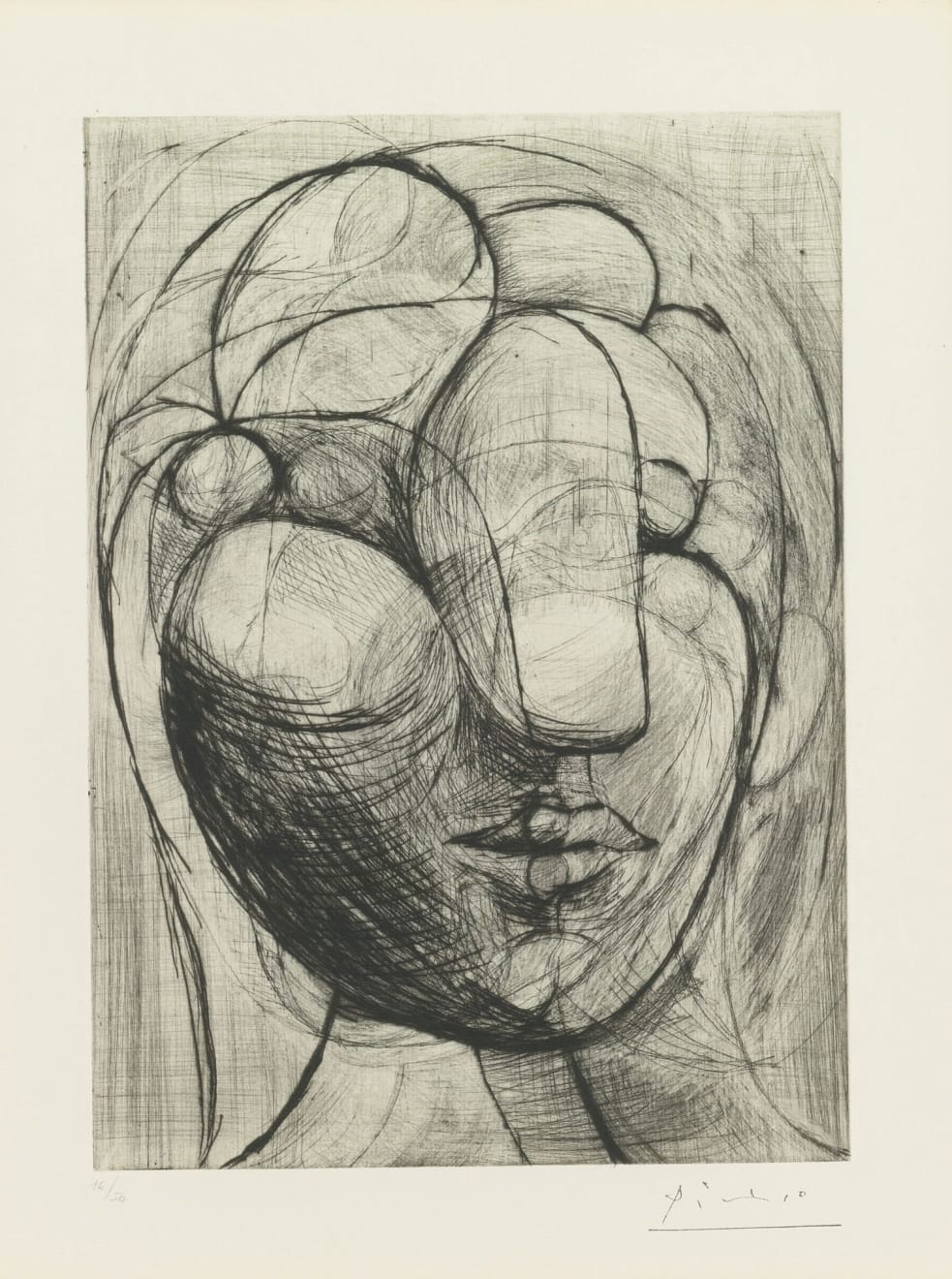 PABLO PICASSO, Sculpture, Tête de Marie-Thérèse (Bloch 250), 1933 (February 18, Paris)