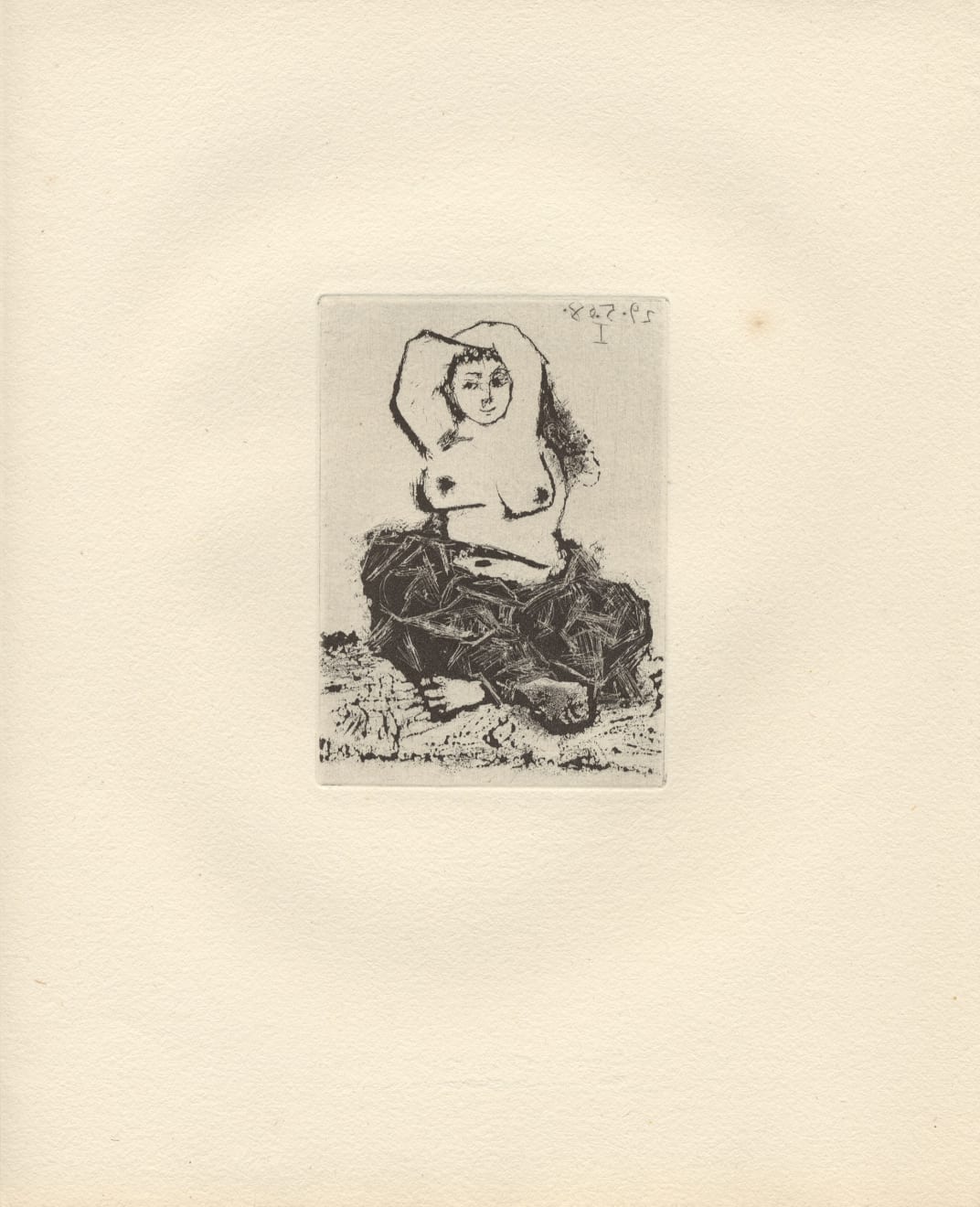 PABLO PICASSO, Odalisque (Bloch 1601), 1968 (May 29.I, Mougins)
