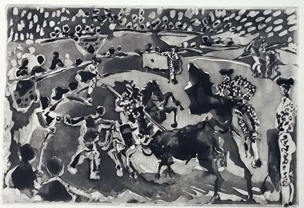 PABLO PICASSO, Les Picadors II (Bloch 978), 1957