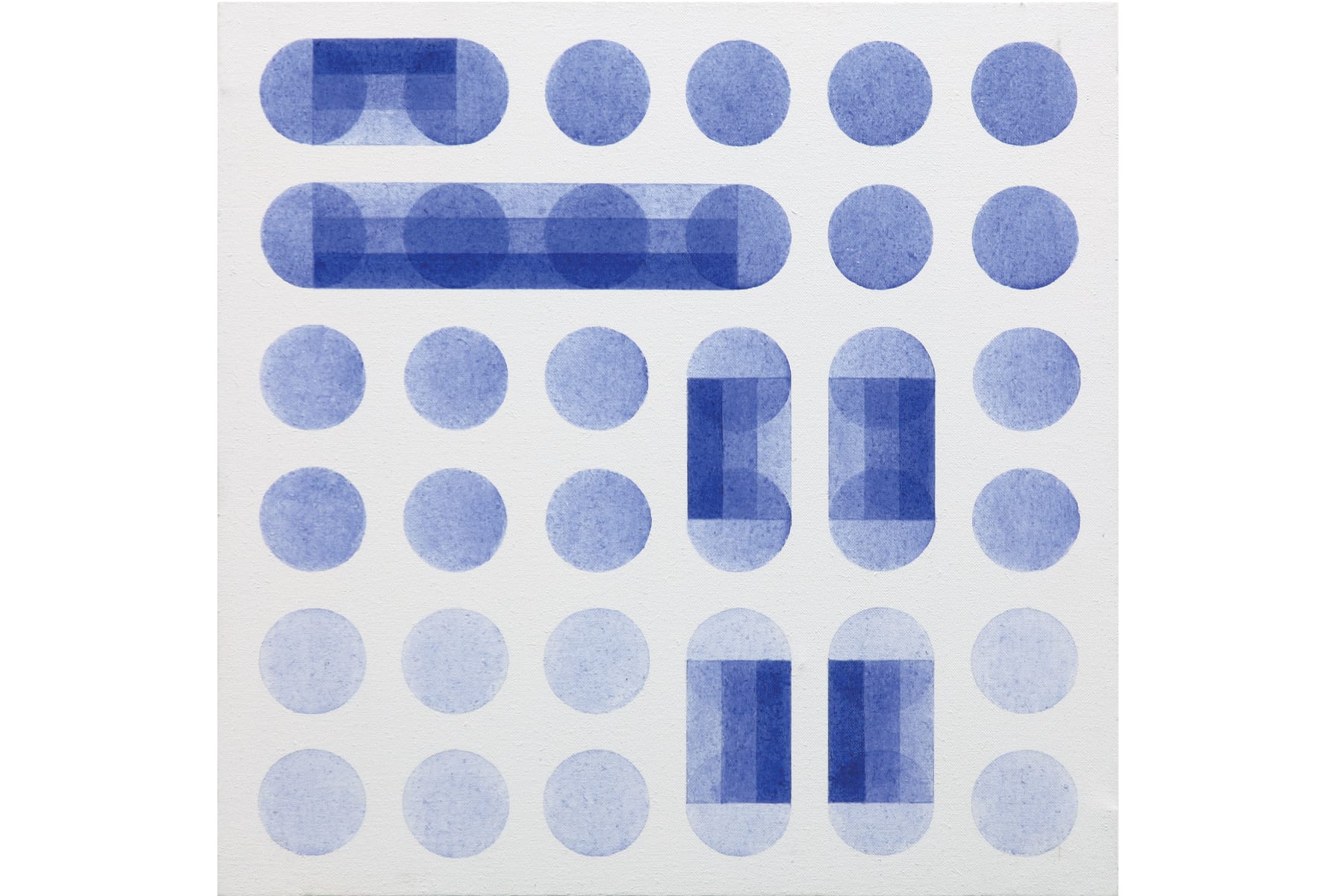 Carlo Nangeroni, Studio, 1973, acrilici su tela, cm 60x60