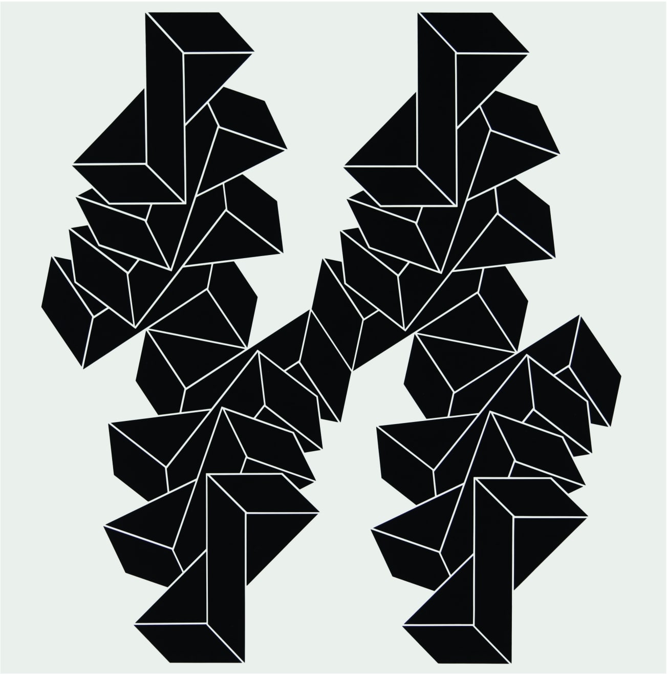 Franco Grignani, Psicoplastica 178, 1968, acrilico su cartoncino, cm 70 x 70