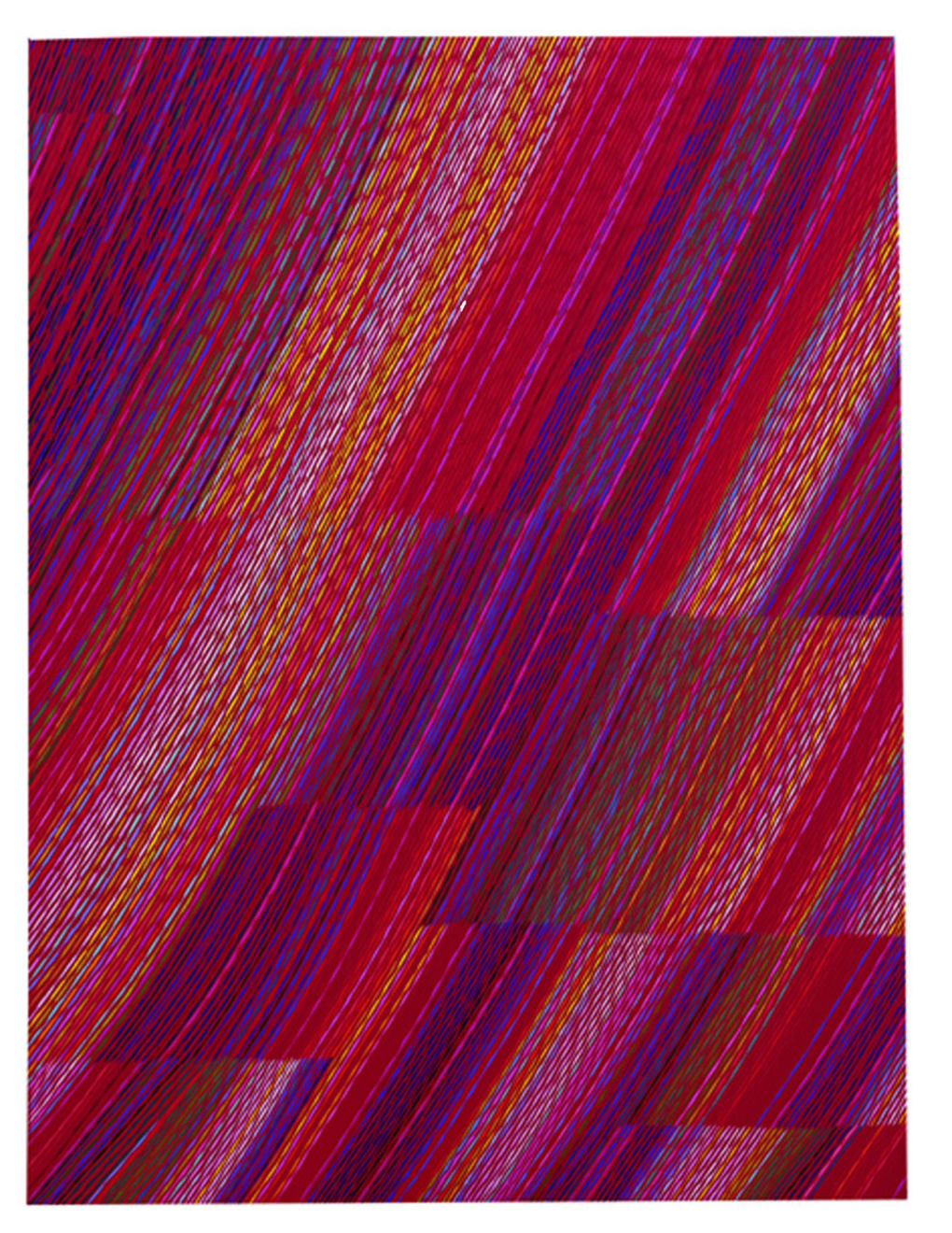 Piero Dorazio, Smagliante, 1982, olio su tela, 200x150 cm.