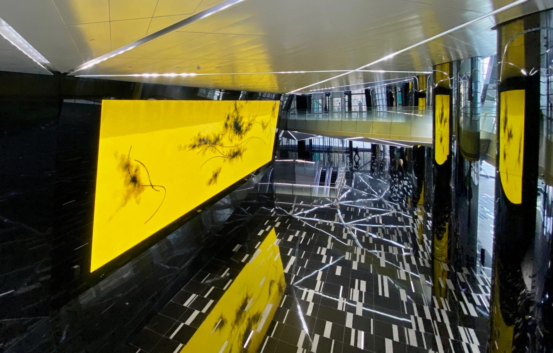 TADAWUL Media Wall Art Work: Koji Yamamoto