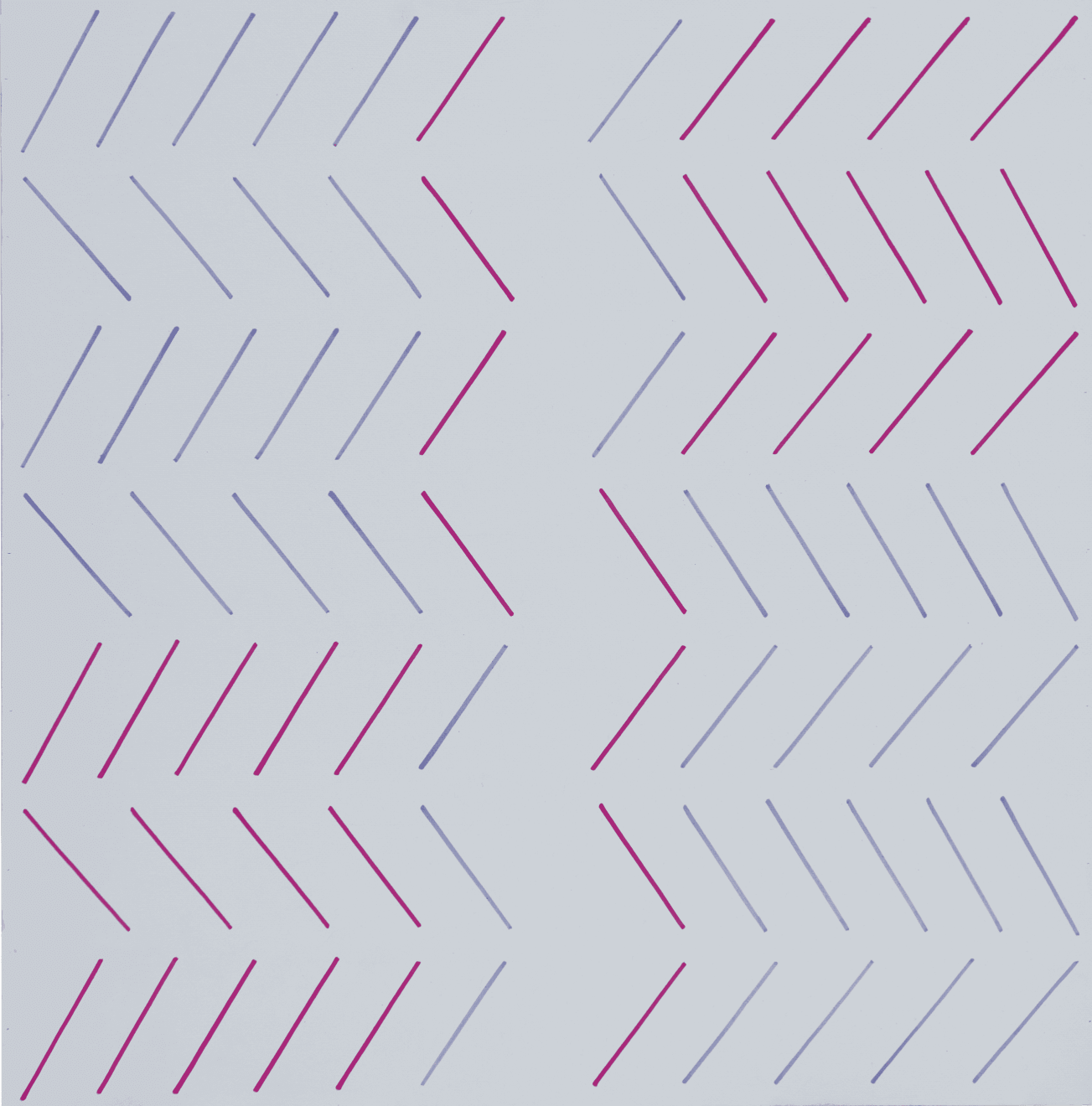 Mario Nigro, 26. A2, 1975-79, acrilico su masonite, cm 60x60.