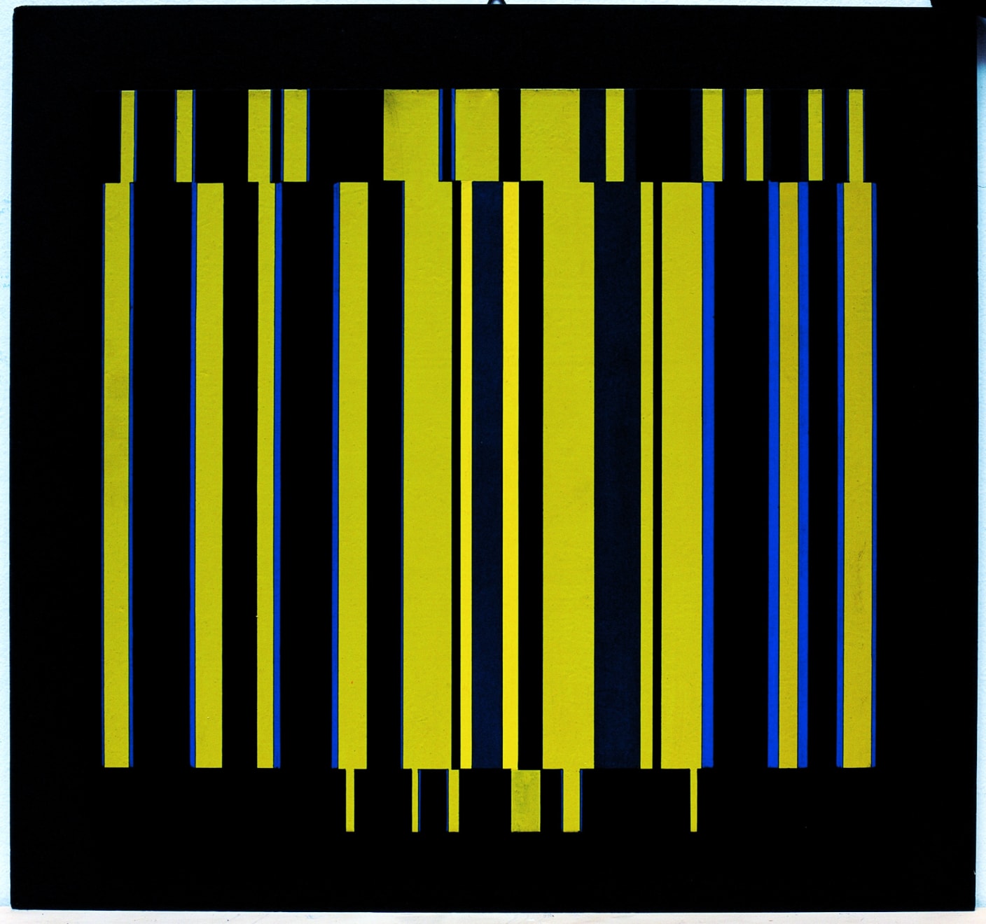 Cantus firmus II, 1965 acrilico su tavola cm 51,5x55