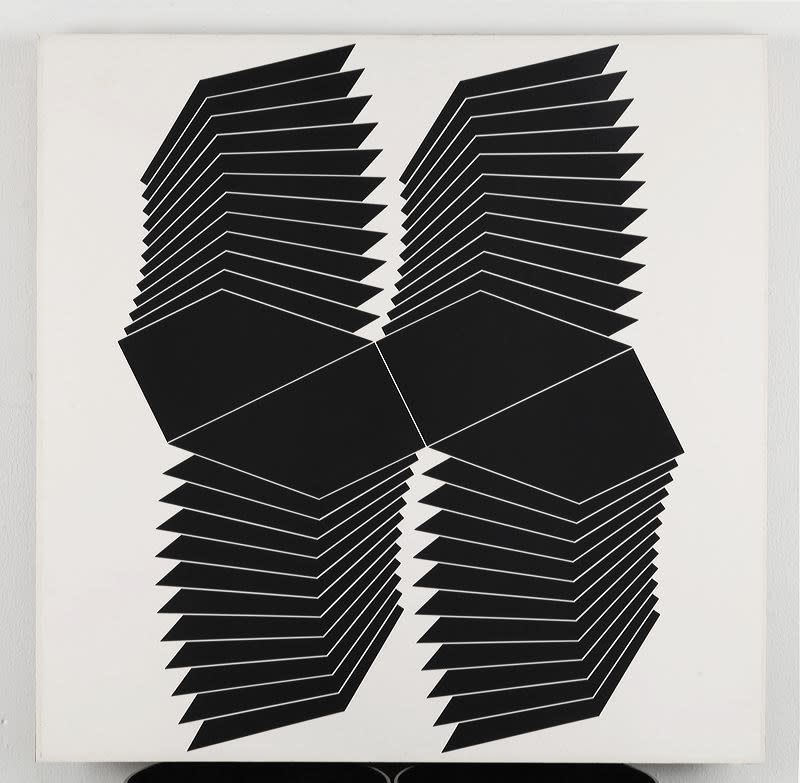 Periodica 175, 1968, acrilico su cartoncino, cm 70x70.