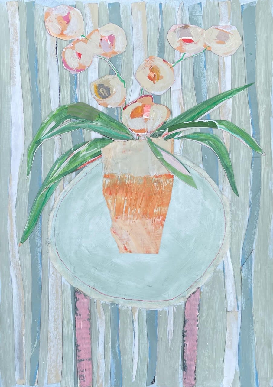 Diana Forbes, Orchid on table, 2021