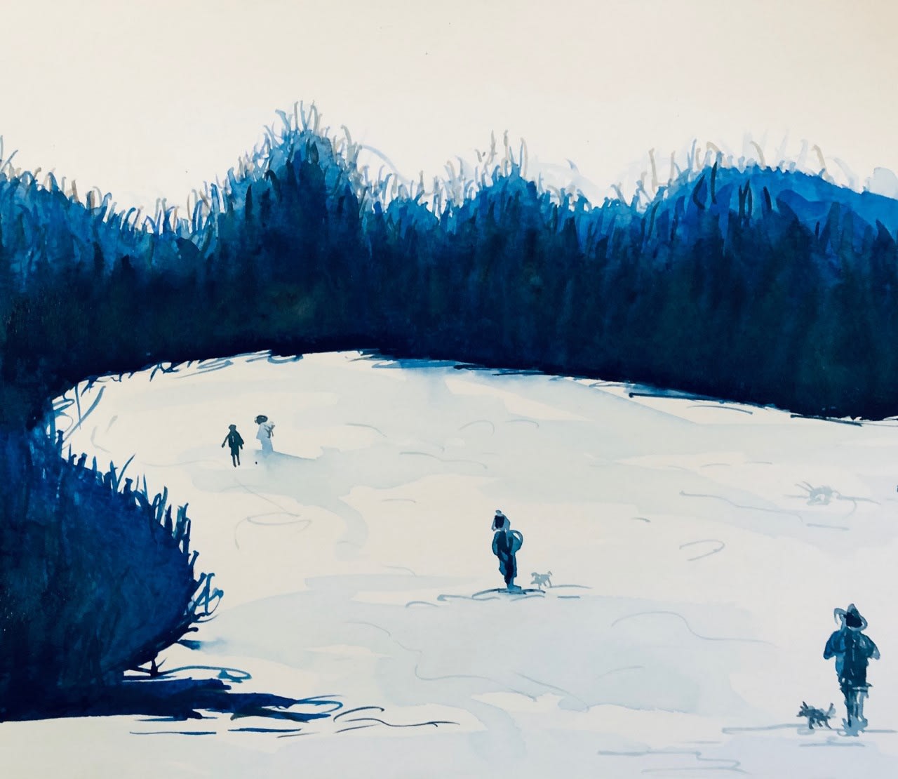 Shabs Beigh, Winter Walk , 2021
