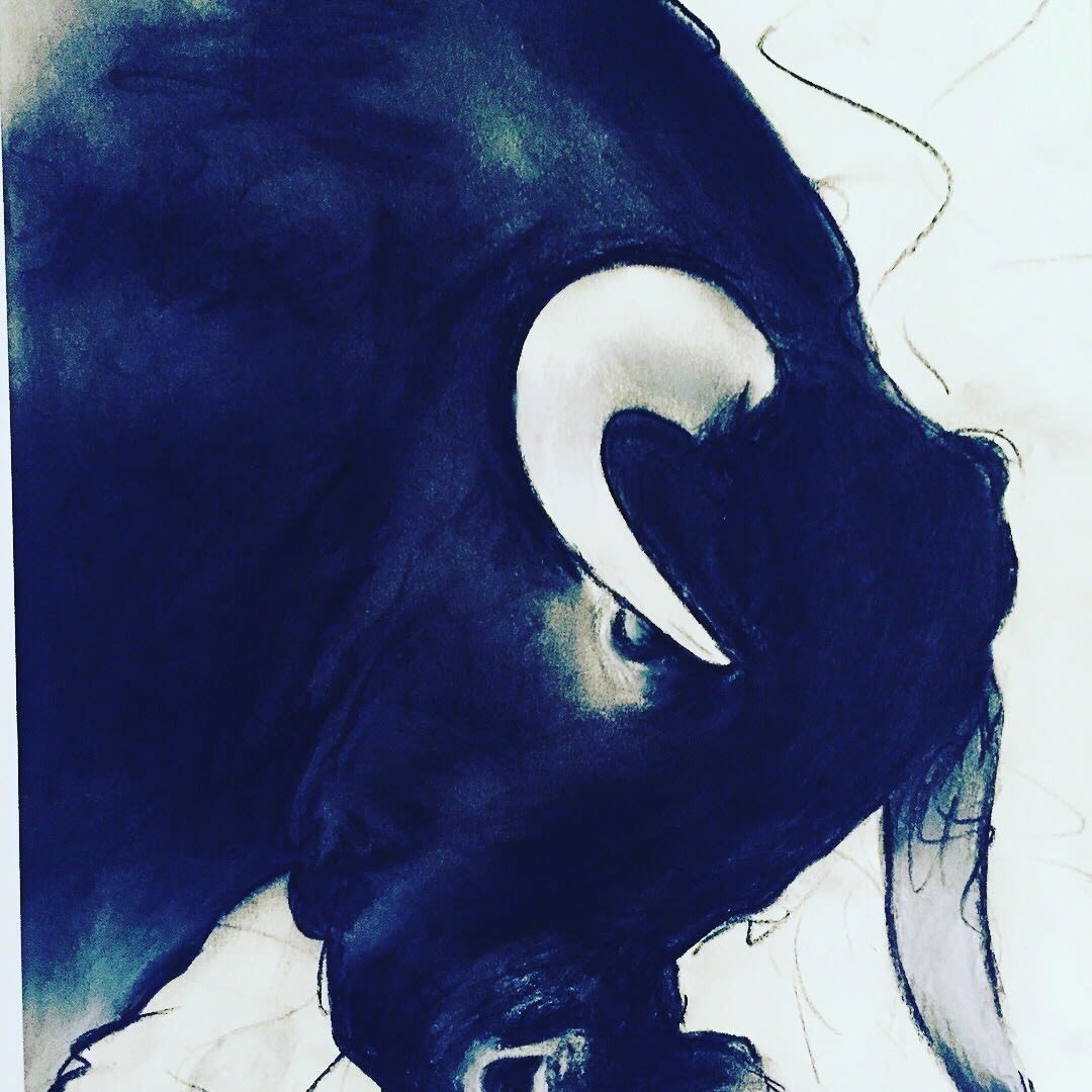 Shabs Beigh, Raging Bull - Limited Edition Print, 2019