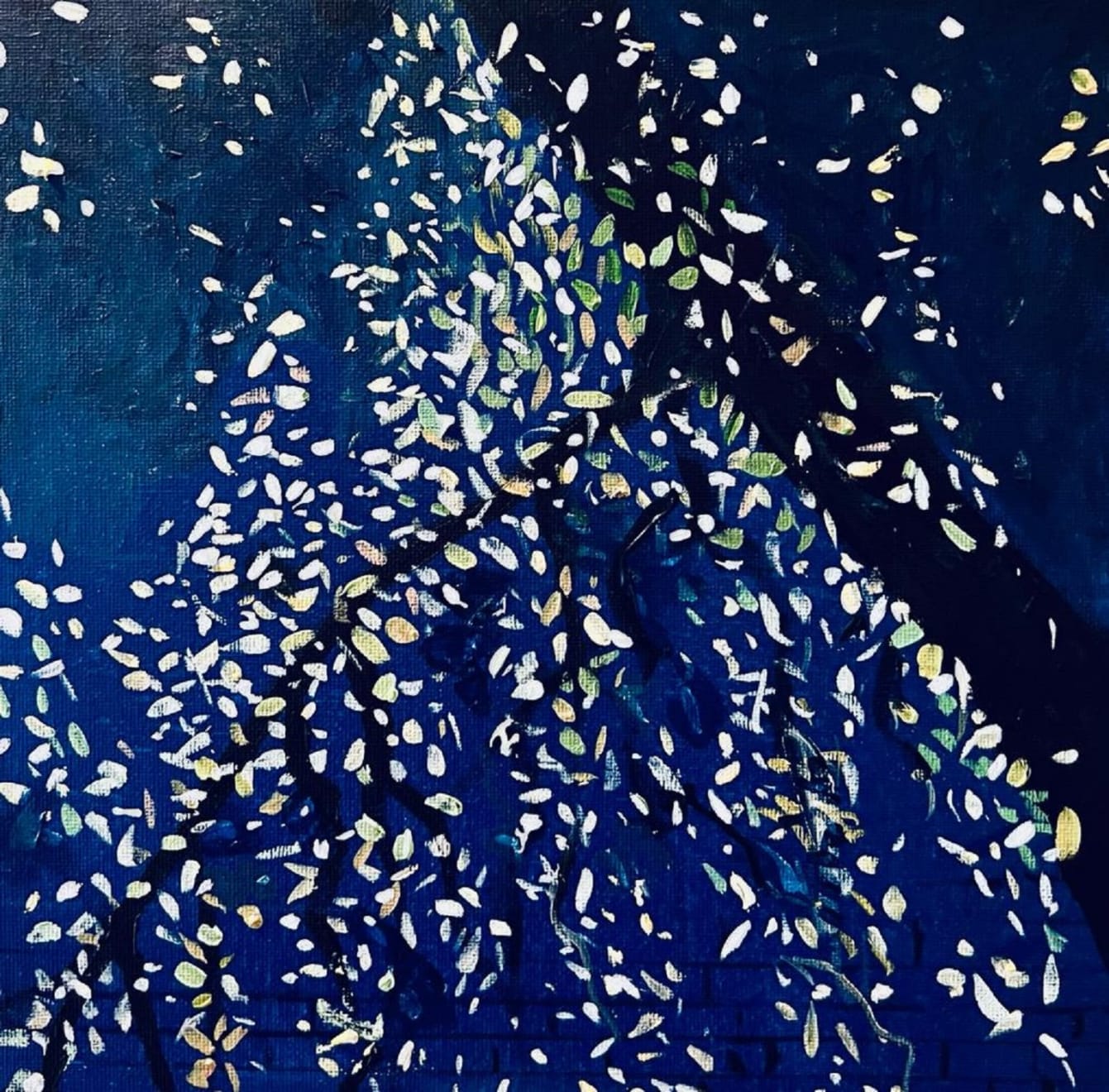 Shabs Beigh, Autumn Against The Dark Blue, 2023