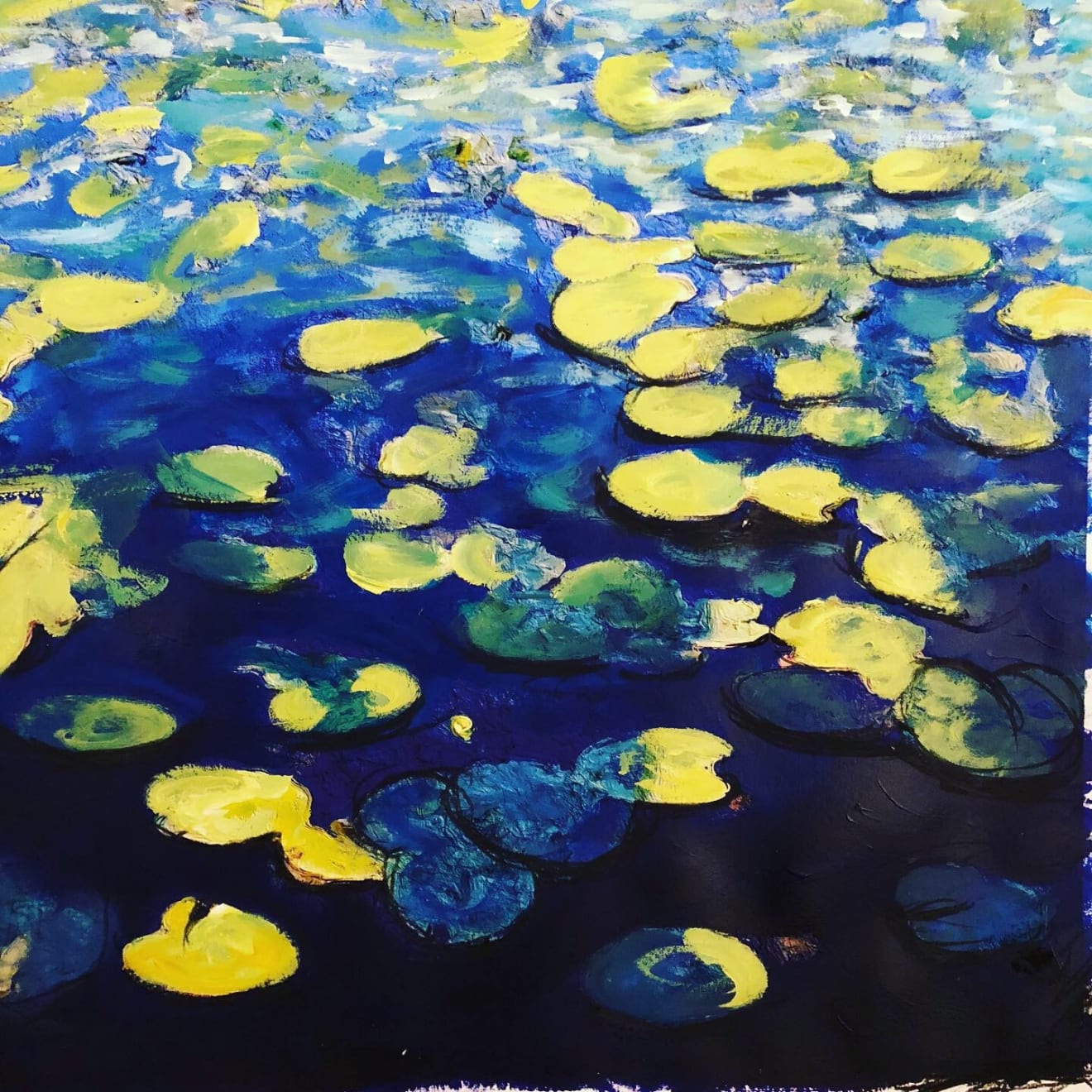 Shabs Beigh , Monet's Pond (Autumn) 2 - Limited Edition Print, 2019