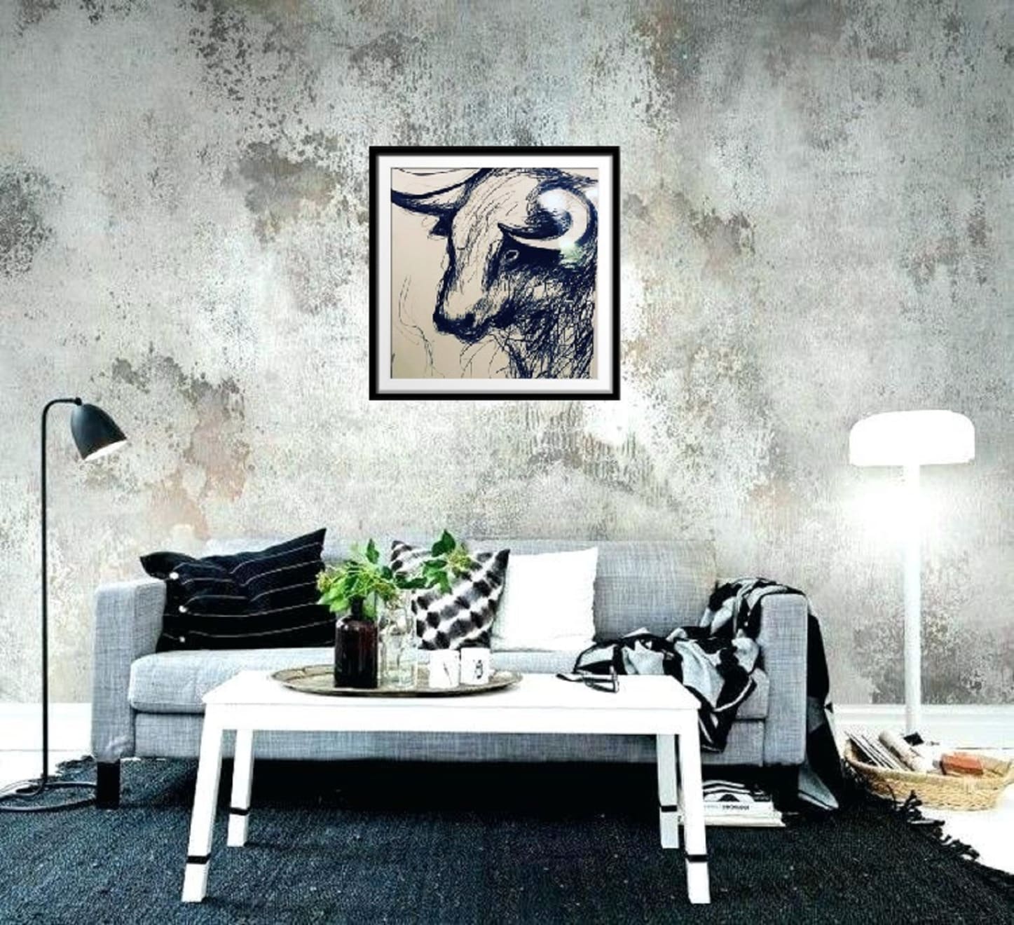 Shabs Beigh, White Bull - Limited Edition Print, 2019