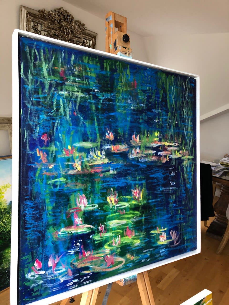 Shabs Beigh, Lilies In Blue - Original, 2020