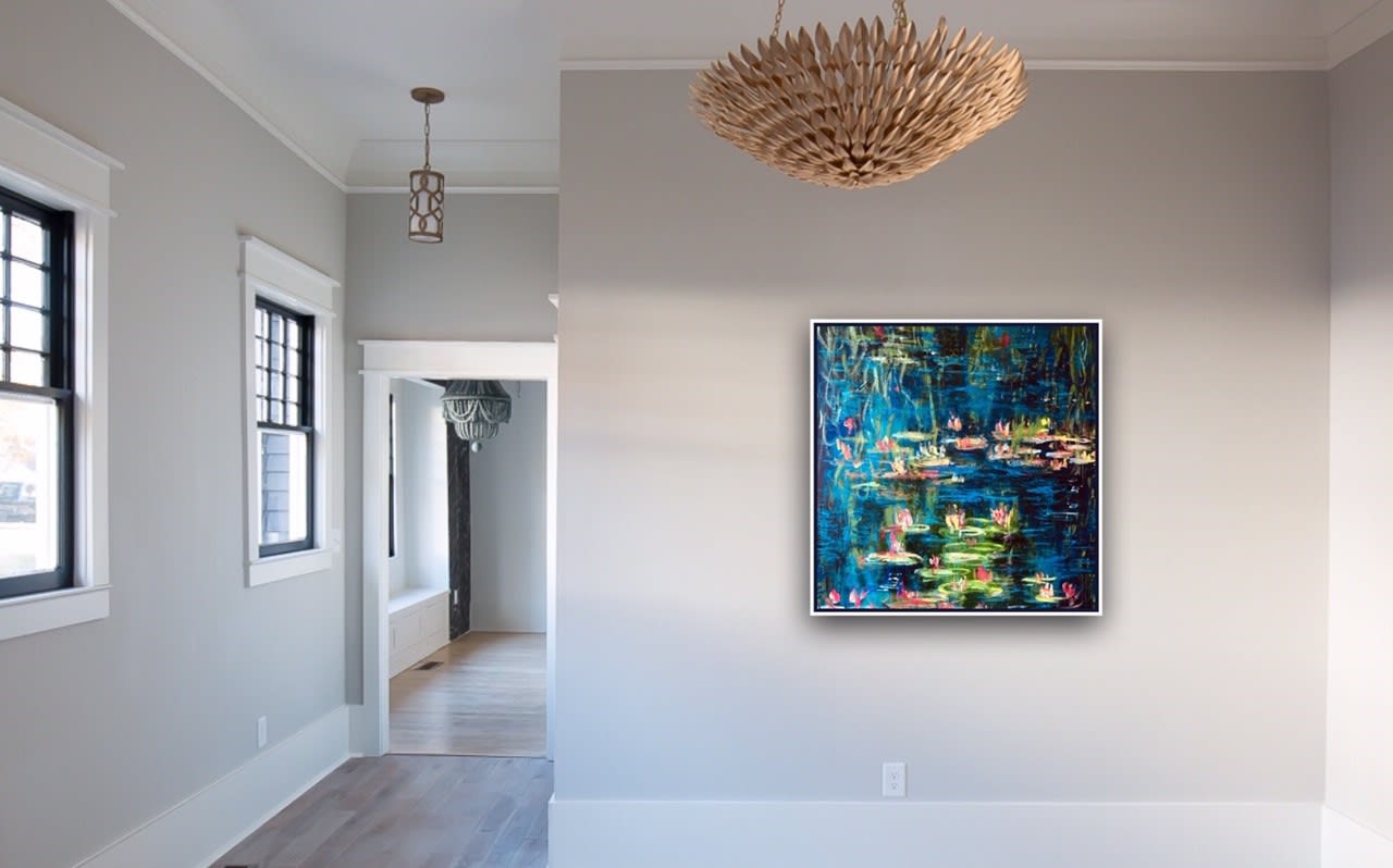 Shabs Beigh, Lilies In Blue - Original, 2020
