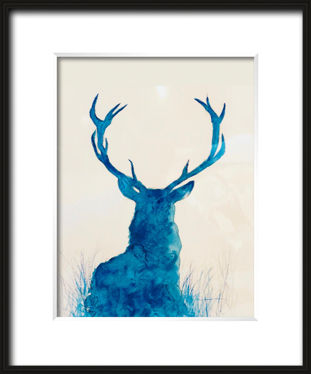 Shabs Beigh, Blue Stag - Original